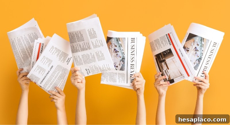 reading newspapers