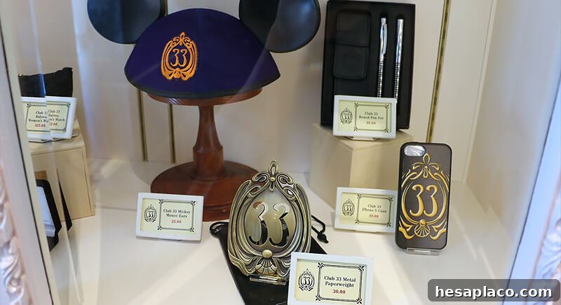 Club 33 memorabilia