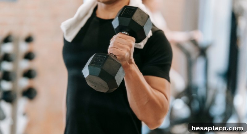 Person exercising