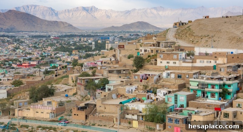 Afghan city skyline