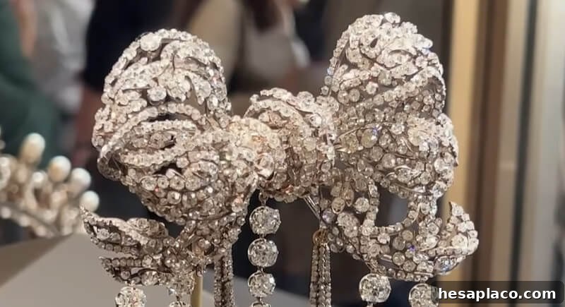Diamond Bow Brooch