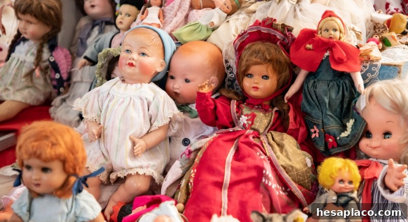 Porcelain doll on display