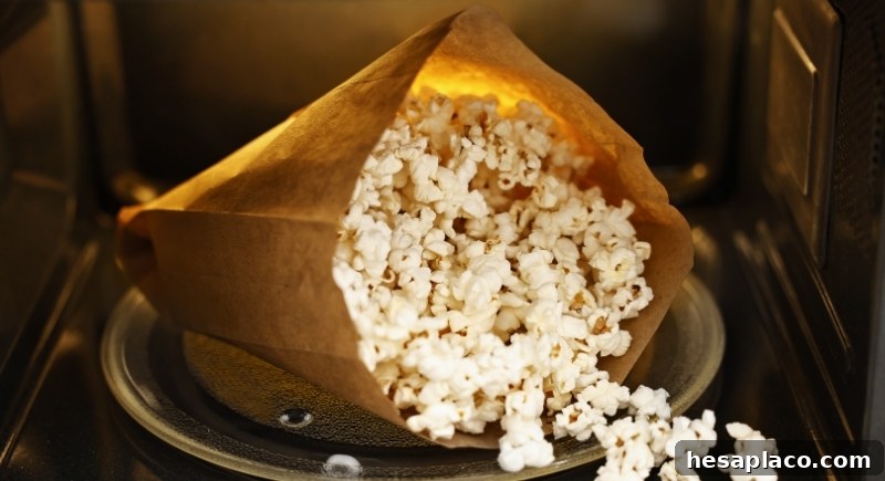 Microwave popcorn packet