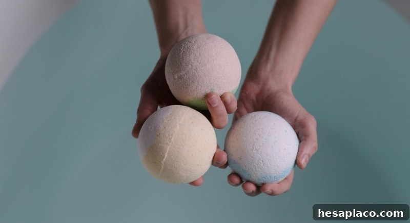 Bubble bath bottles on shelf