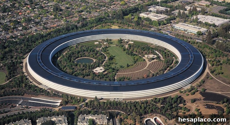 Apple Park campus aerial