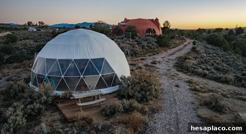 Historic view of the dome built in 1980