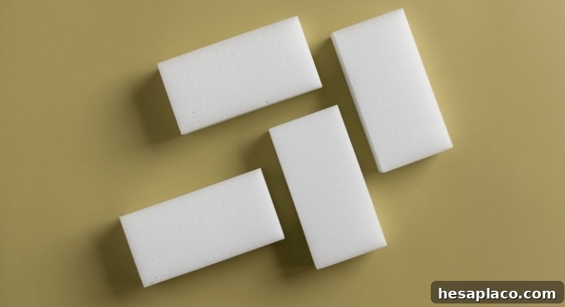 Melamine foam cleaning pads