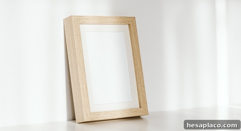 Rustic wood picture frame