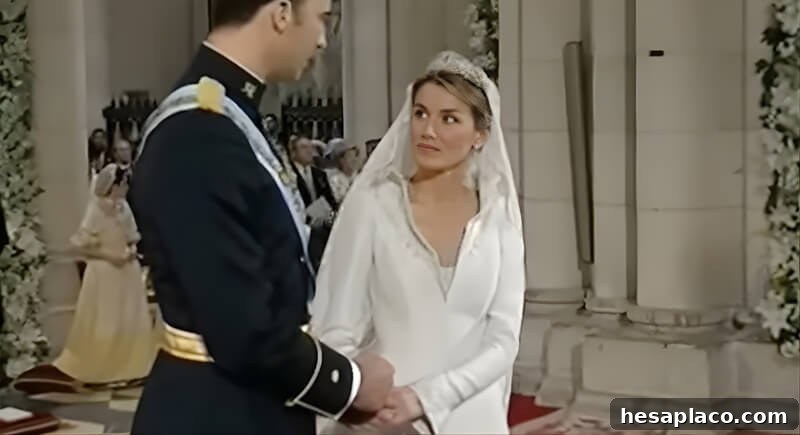 Queen Letizia wedding dress