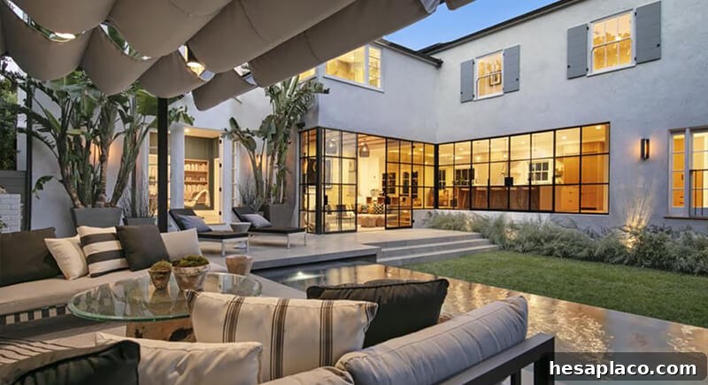 Beverly Hills house where Justin and Hailey Bieber live