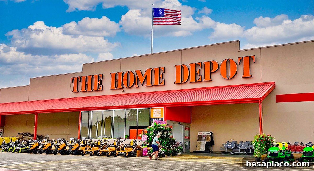 Home improvement store exterior