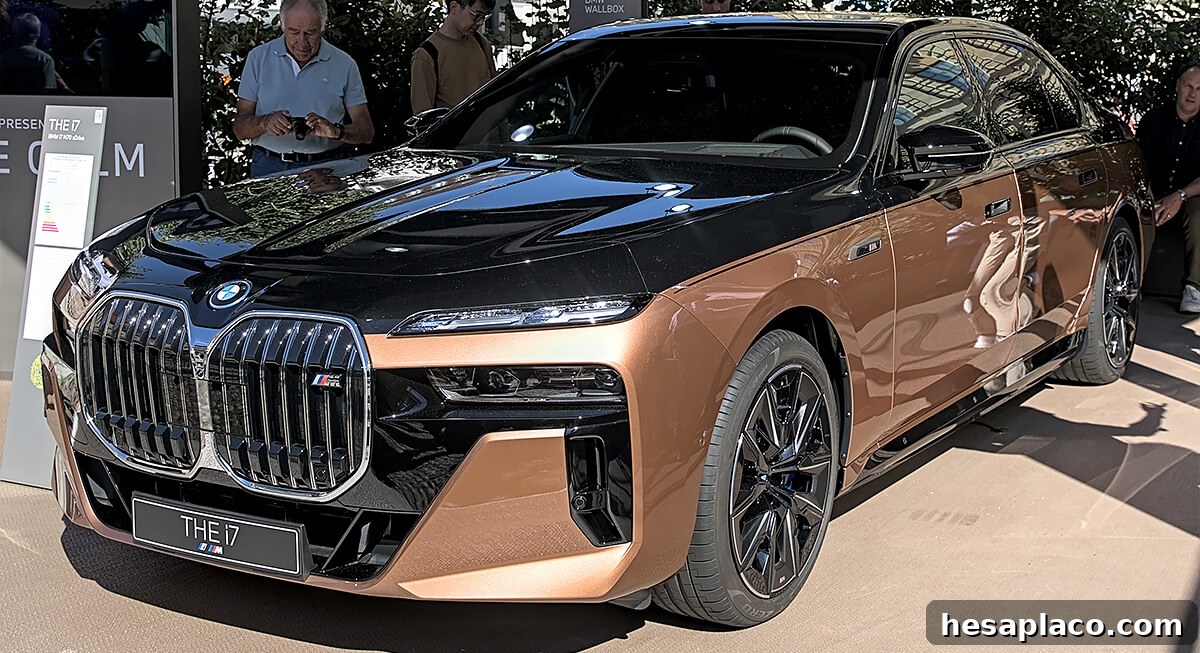 BMW i7 electric luxury sedan