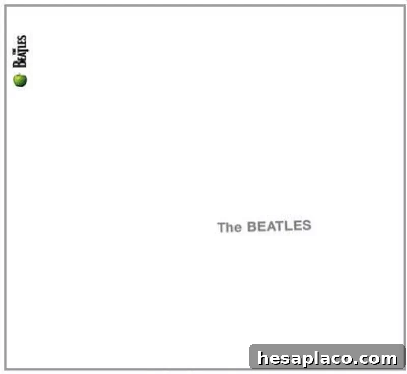 The Beatles White Album vinyl record