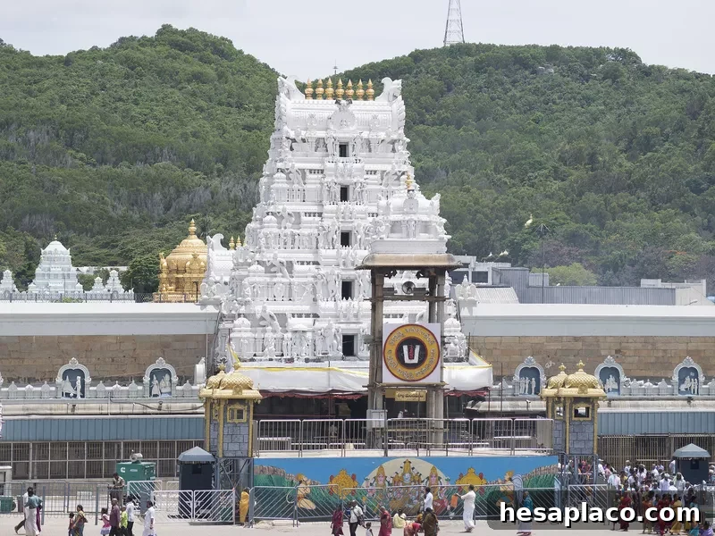 Facade of Tirumala Venkateshwar garbhagriha