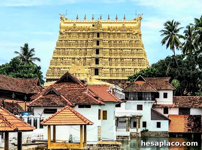 Gopuram of the Anantha Padmanabhaswamy temple, Thiruvananthapuram