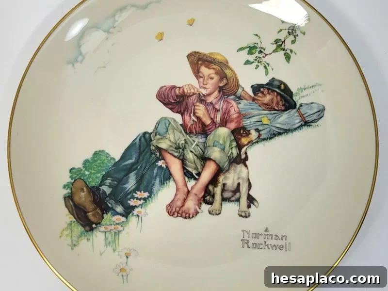 Norman Rockwell plate