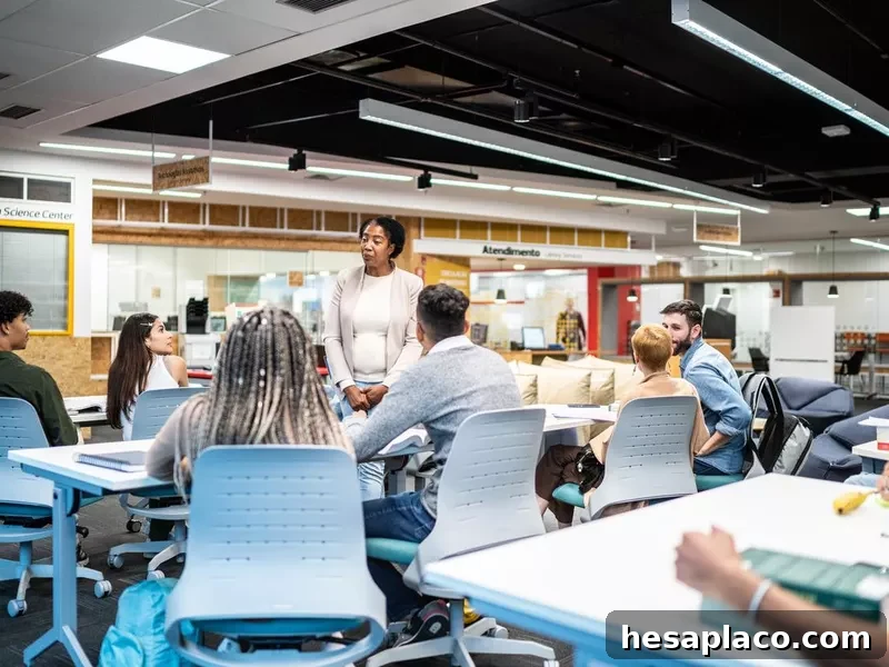 Classroom and students