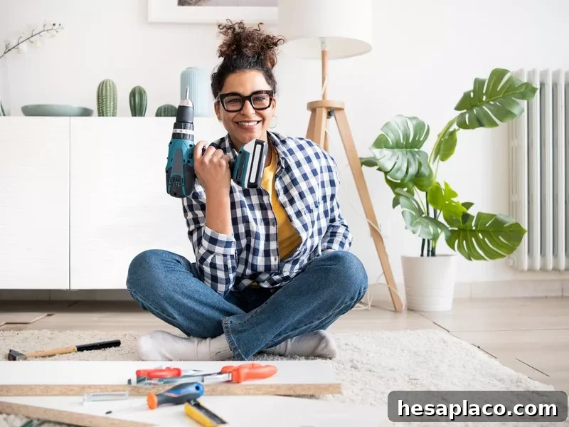 Woman with tools