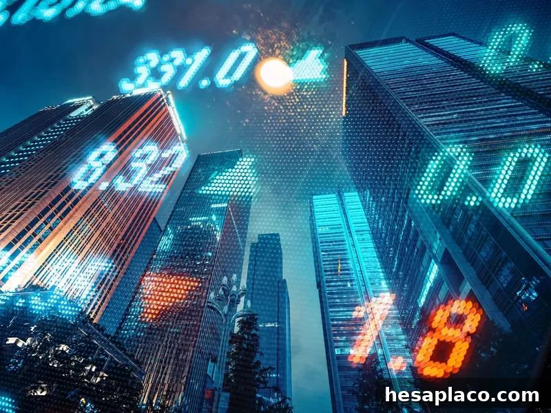 Stockmarket and investment theme with city skyscrapers