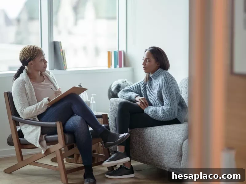 Therapist and client