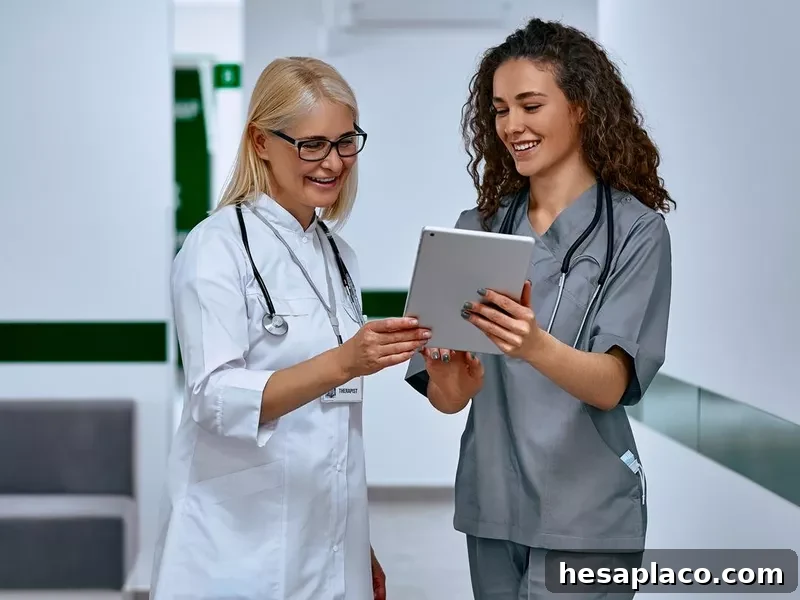 Doctor with physician assistant
