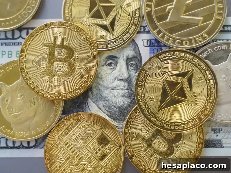 Bitcoin and altcoins cryptocurrency over $100 bill