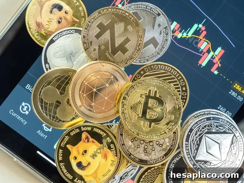 Cryptocurrency on Binance trading app