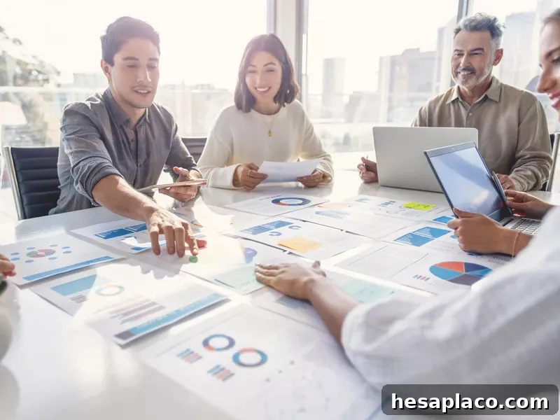 Diverse group of people working