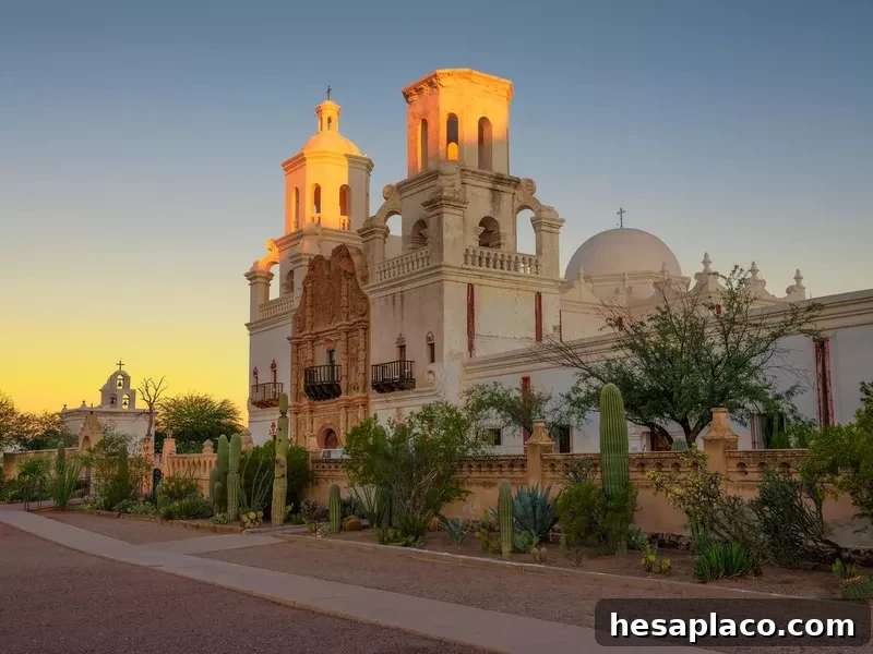 San Xavier Mission Church in Tucson