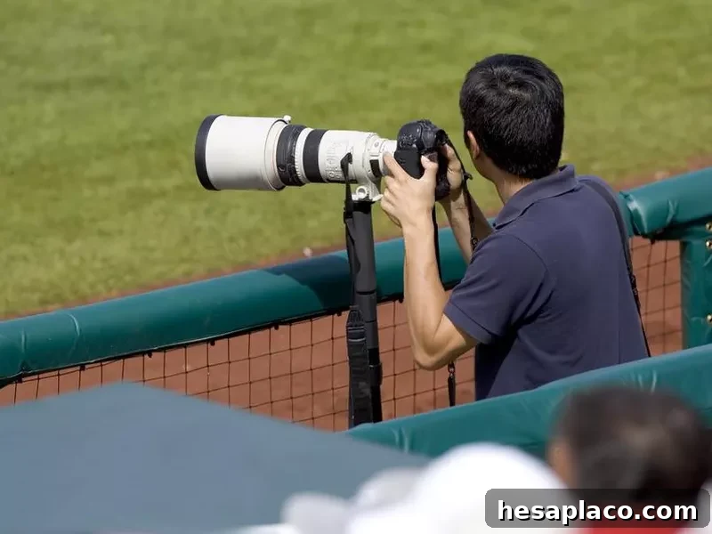 Pro sports photographer