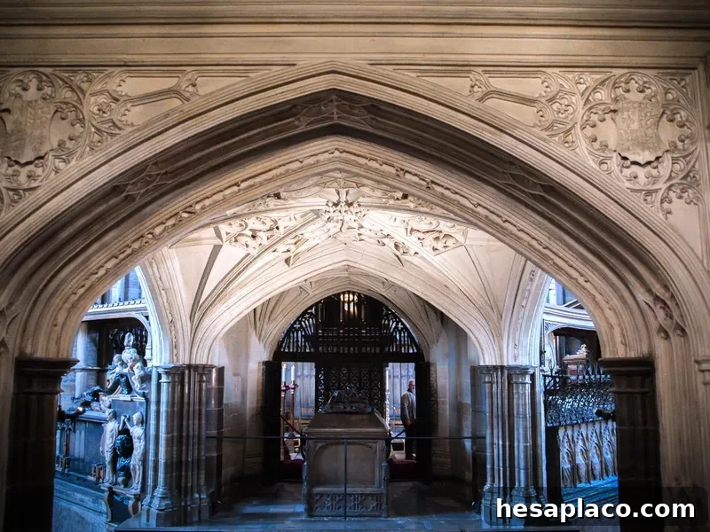 Interior of the Collegiate Church of St Peter at Westminster Abbey