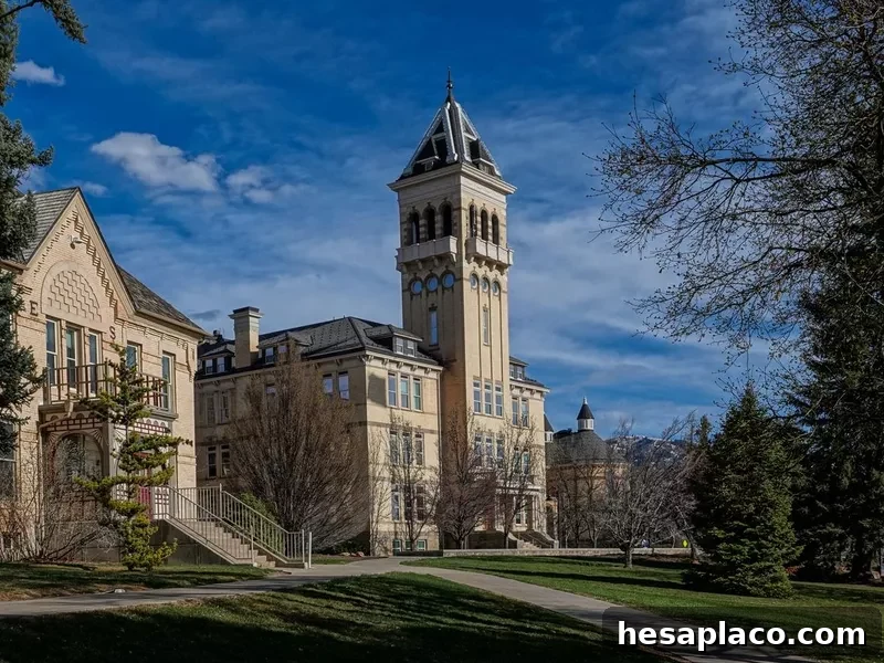 Utah State University campus, Logan, Utah.