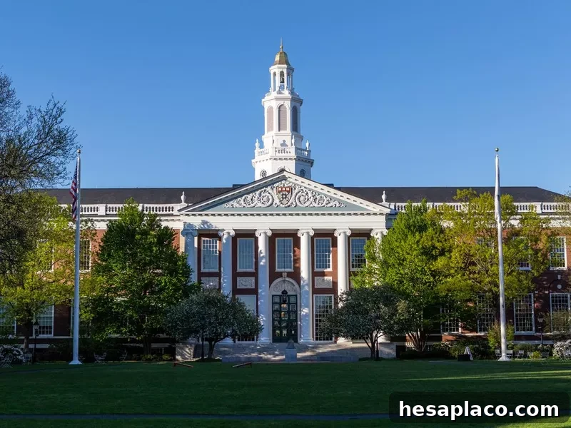 Baker Library on the Harvard Business School campus - Harvard University - Boston, Massachusetts