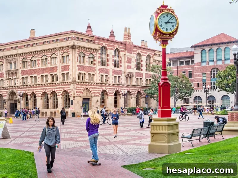 University of Southern California Campus in Los Angeles