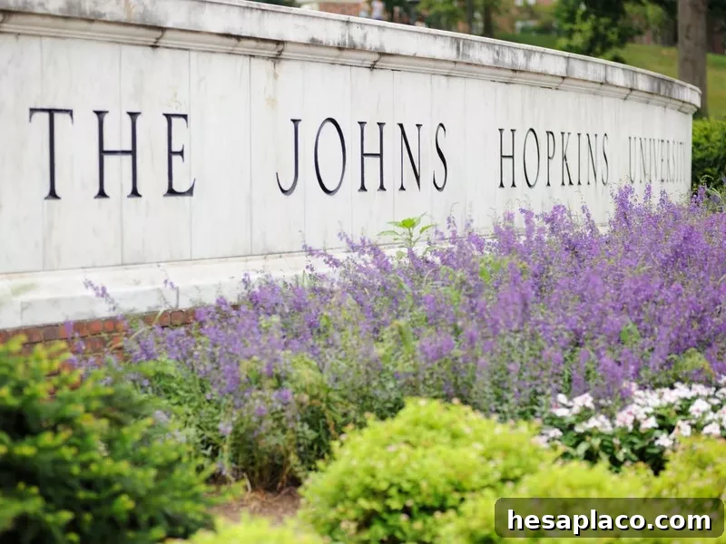 The Johns Hopkins University Sign