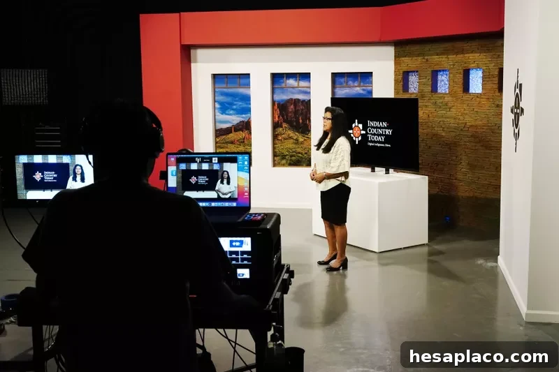 Indian Country Today executive producer and news broadcaster Patty Talahongva