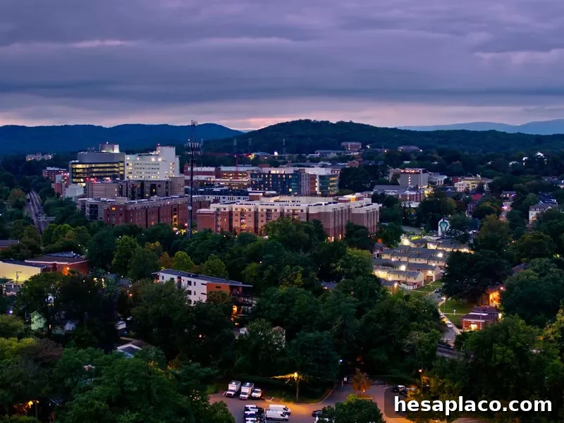 University of Virginia at twilight