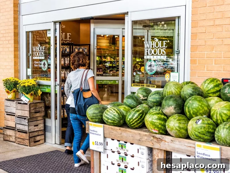 Whole Foods Market grocery store building in city in Virginia