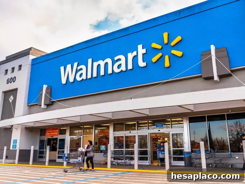 Walmart store entrance