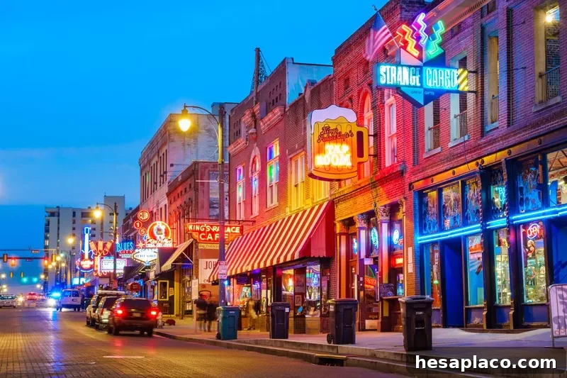 Beale Street in Memphis, Tennessee