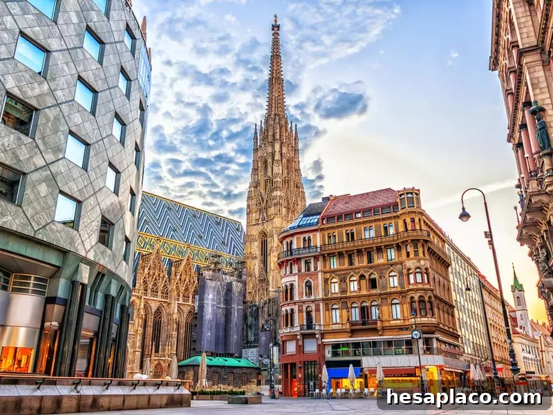 St. Stephen's Cathedral in Stephansplatz square in Vienna, Austria