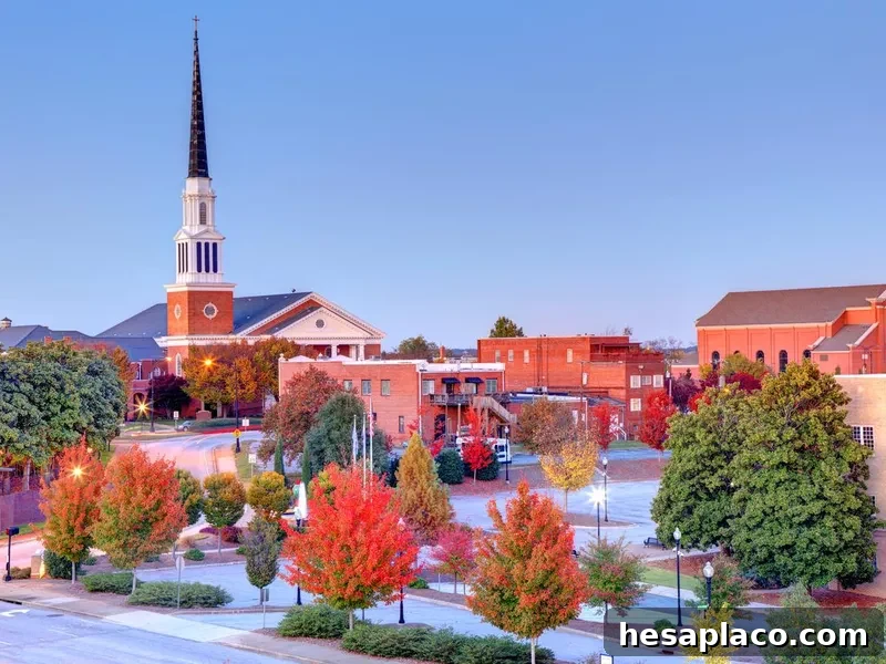 Autumn in Spartanburg, South Carolina