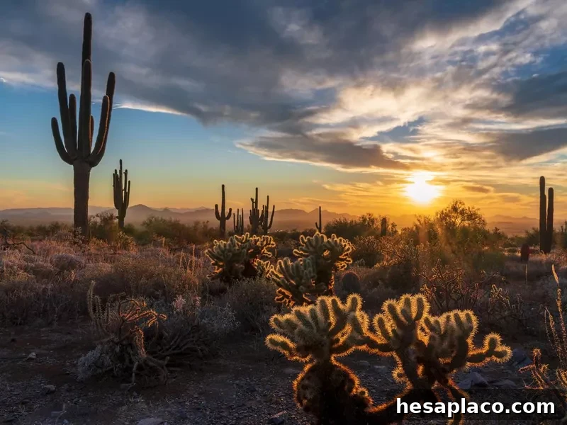 Saguaro sunset silhouette #72