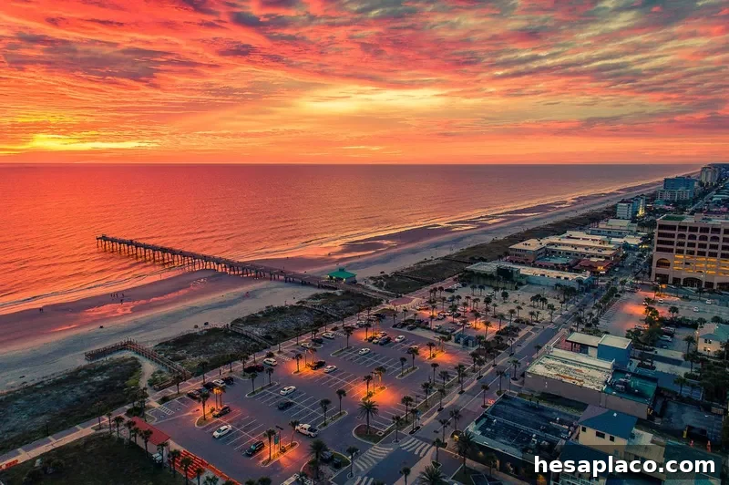 Jacksonville Beach, Florida at Sunrise