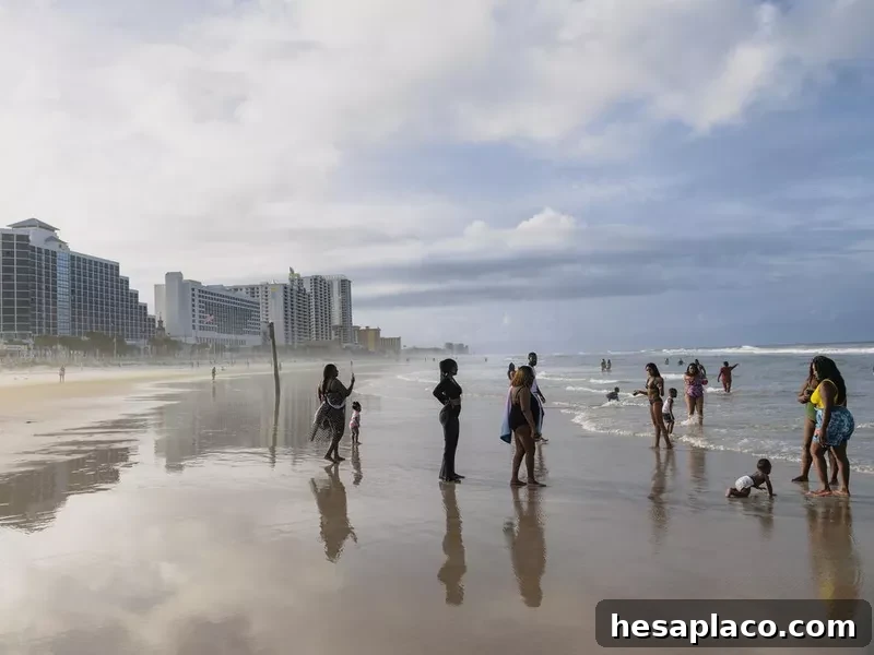 Summer scene at Daytona Beach, Florida