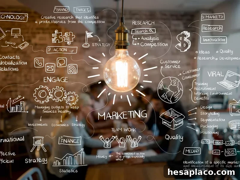 Great idea of a marketing strategy plan at a creative office