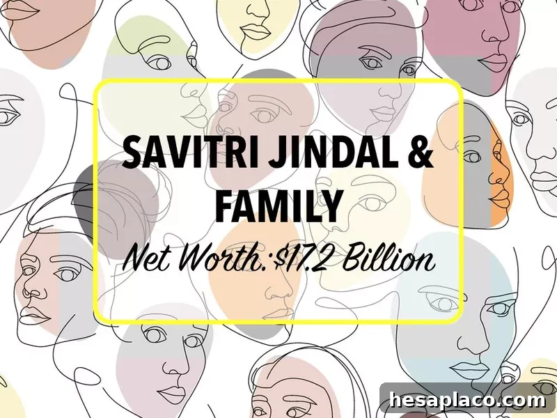Savitri Jindal & family net worth