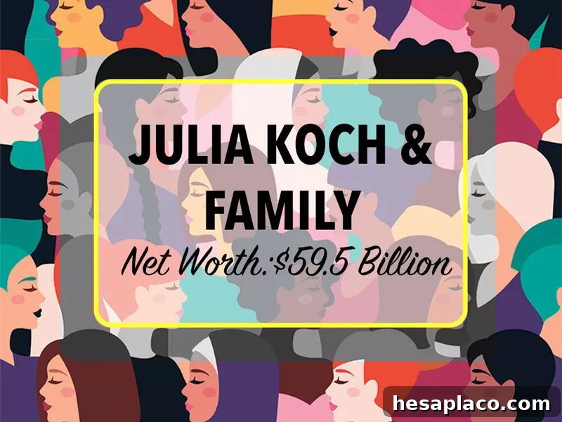 Julia Koch & family net worth