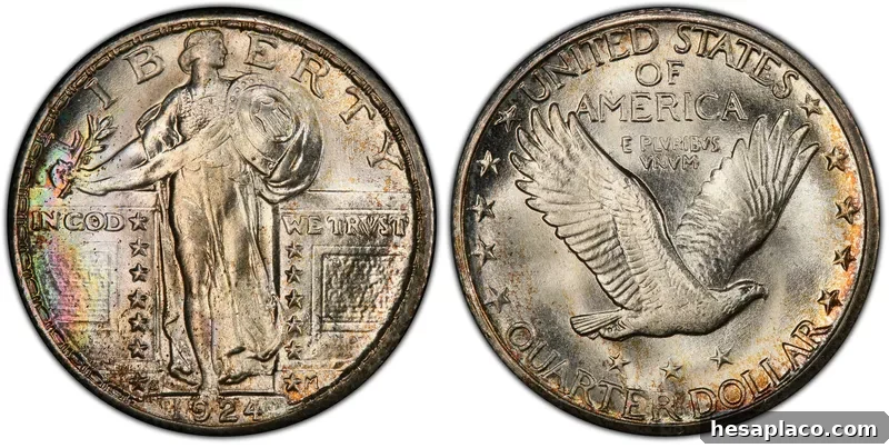 1924 S Standing Liberty Quarter