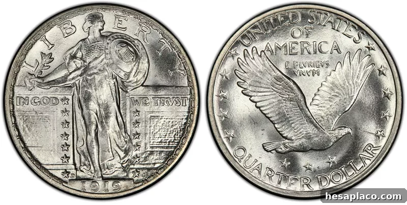 1919 D Standing Liberty Quarter